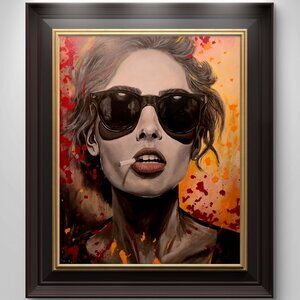ORIGINAL Painting- "Smoke Show No.2"- 24" X 30" Contemporary, Modern, Surrealism
